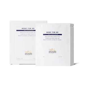 Biologique Recherche Masque PIGM 400 packets and box are displayed against a white background, ideal for targeting uneven pigmentation.