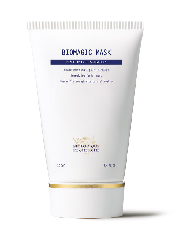 The Biologique Recherche Biomagic Masque in a 100 ml (3.4 fl oz) tube is expertly formulated to energize devitalized skin, promising a revitalized and radiant transformation.