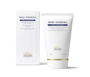 A tube and box of Biologique Recherche Masque Biosensible, a soothing and protecting face mask with an Oxygenating Complex.